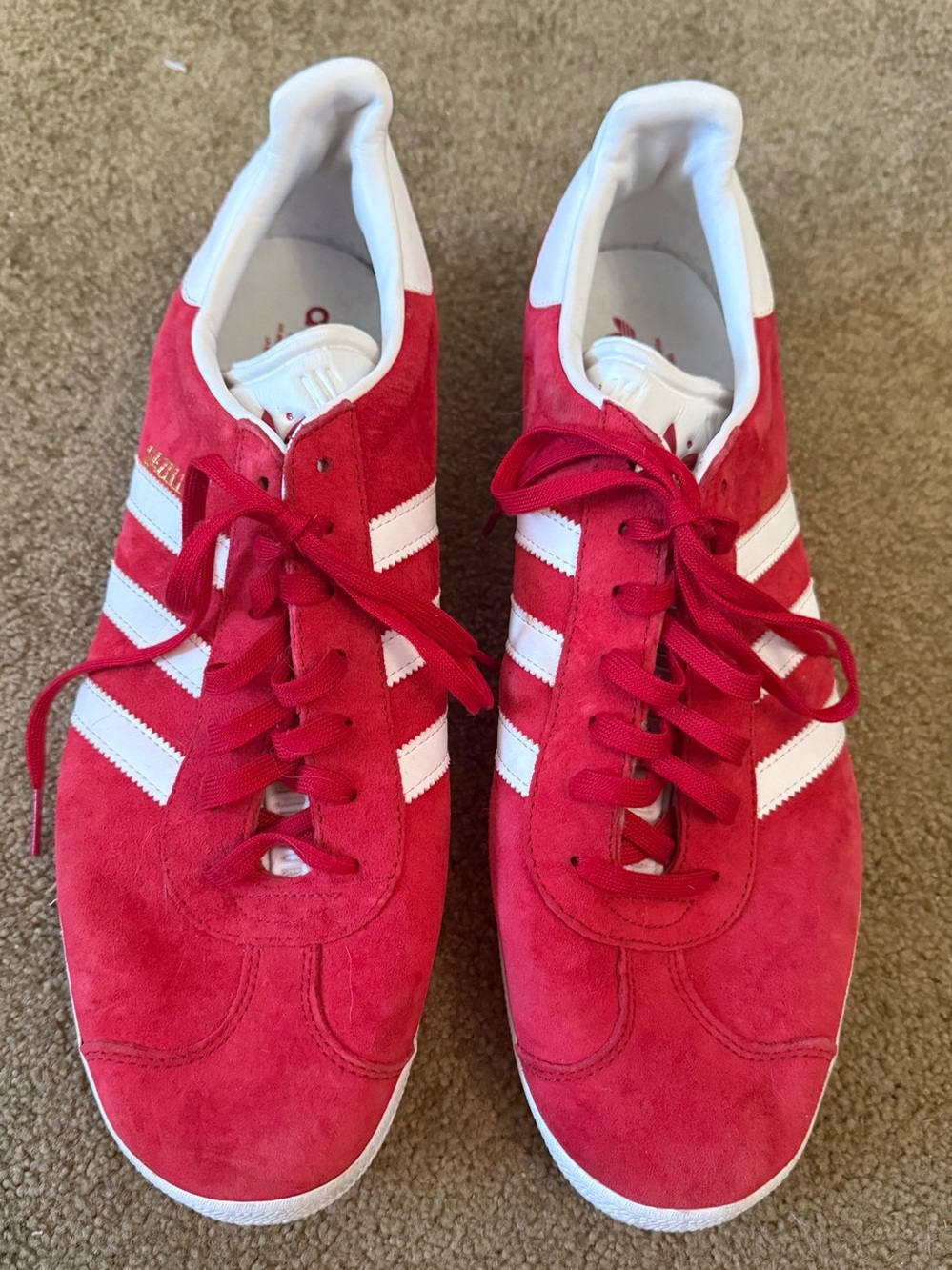 Adidas• Gazelle in Scarlett, White